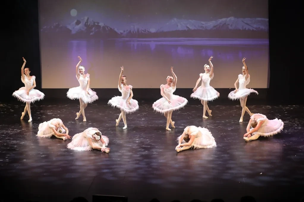 Dare to Dance ballet ensemble in pink tutus